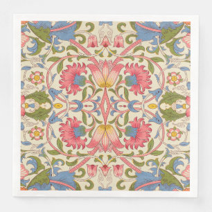 William Morris Lodden Floral Pattern Pastel Paper Dinner Napkins