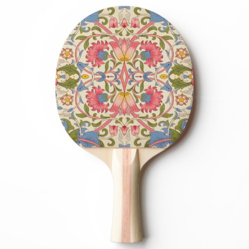 William Morris Lodden Floral Pattern Pastel  Ping Pong Paddle
