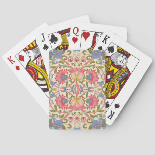 William Morris Lodden Floral Pattern Pastel Poker Cards