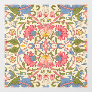 William Morris Lodden Floral Pattern Pastel  Window Cling