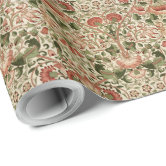 William Morris Bluebell Design Wrapping Paper Eco-friendly Sage