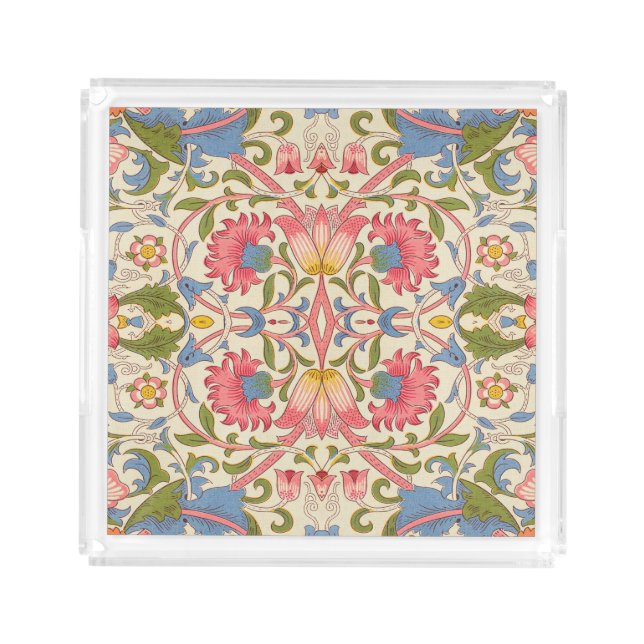 William Morris Lodden Spring Wallpaper Art  Acrylic Tray (Front)