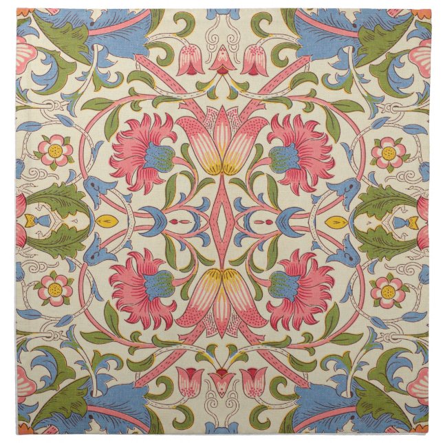 William Morris Lodden Spring Wallpaper Art  Cloth Napkin (Front)