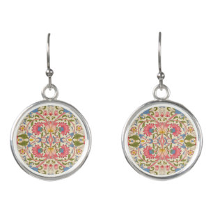 William Morris Lodden Spring Wallpaper Art Earrings