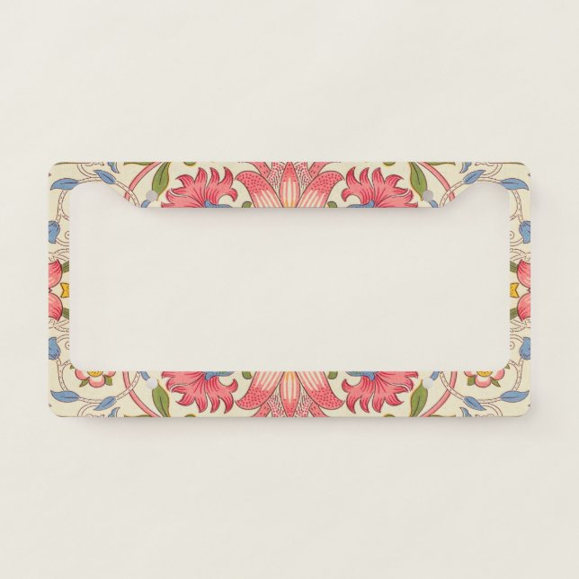 William Morris Lodden Spring Wallpaper Art  License Plate Frame (Front)
