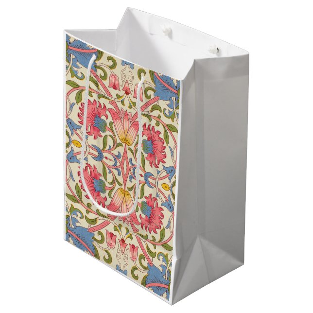 William Morris Lodden Spring Wallpaper Art  Medium Gift Bag (Front Angled)