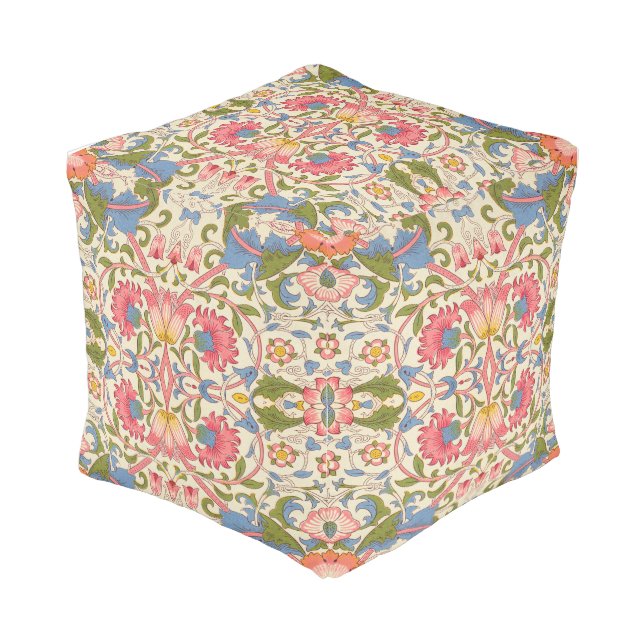 William Morris Lodden Spring Wallpaper Art  Pouf (Angled Back)