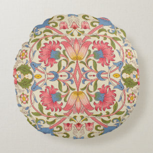 William Morris Lodden Spring Wallpaper Art Round Pillow