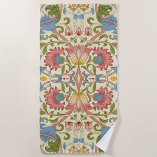 William Morris Loddon Blossom Floral Patterns Beach Towel