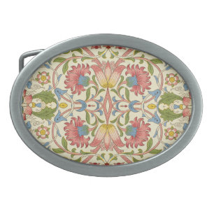 William Morris Loddon Blossom Floral Patterns Belt Buckle