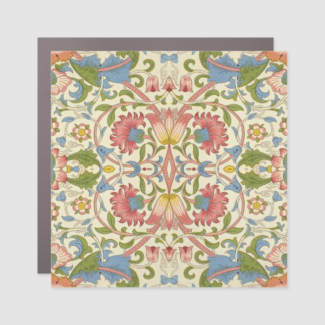 William Morris Loddon Blossom Floral Patterns Car Magnet (Front)