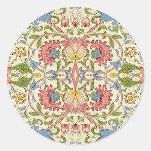 William Morris Loddon Blossom Floral Patterns Classic Round Sticker