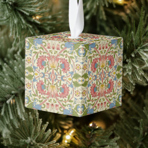 William Morris Loddon Blossom Floral Patterns Cube Ornament
