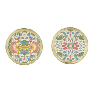 William Morris Loddon Blossom Floral Patterns Cufflinks
