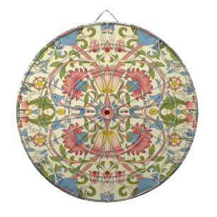 William Morris Loddon Blossom Floral Patterns Dart Board