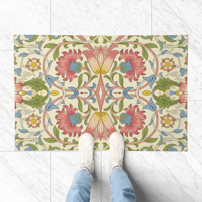 William Morris Loddon Blossom Floral Patterns Doormat (Indoor)