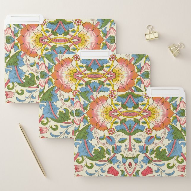 William Morris Loddon Blossom Floral Patterns File Folder (Set)