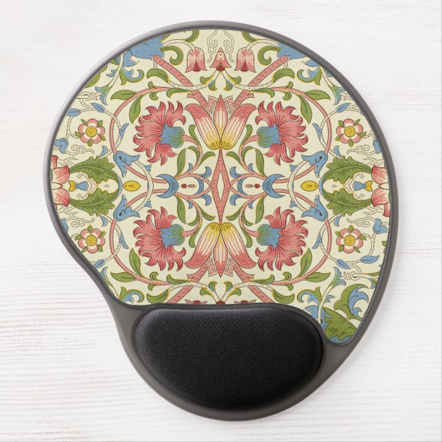 William Morris Loddon Blossom Floral Patterns Gel Mouse Pad (Front)