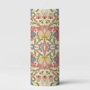 William Morris Loddon Blossom Floral Patterns Pillar Candle