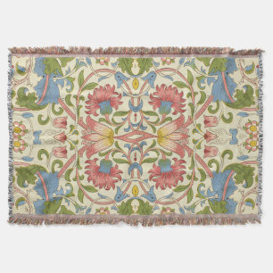 William Morris Loddon Blossom Floral Patterns Throw Blanket