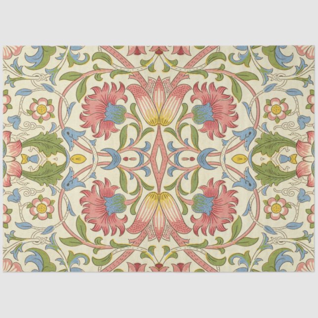William Morris Loddon Blossom Floral Patterns Tissue Paper (Front)