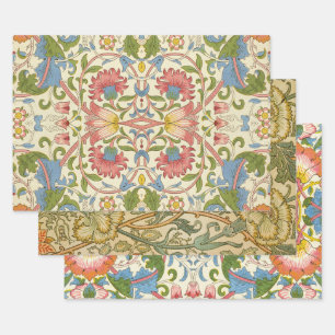William Morris Loddon Blossom Floral Patterns Wrapping Paper Sheets