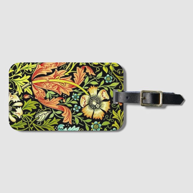 William Morris Luggage Tag (Front Horizontal)