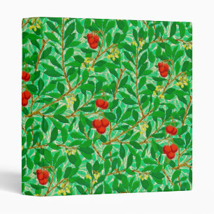 William Morris Lychee Tree Pattern, Light Green Binder