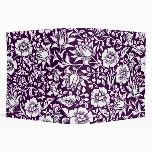William Morris Mallow Floral Vintage Design 3 Ring Binder