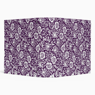 William Morris Mallow Floral Vintage Design 3 Ring Binder