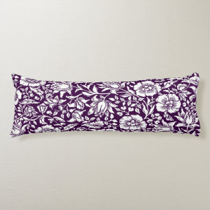 William Morris Mallow Floral Vintage Design Body Pillow