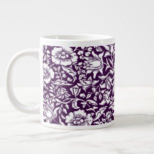 William Morris Mallow Floral Vintage Design Giant Coffee Mug