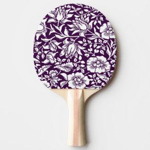 William Morris Mallow Floral Vintage Design Ping Pong Paddle