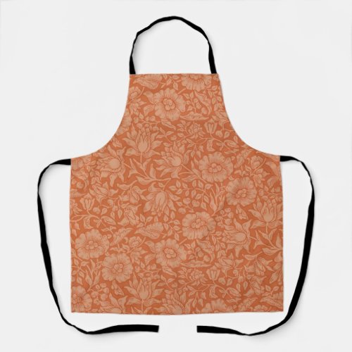 William Morris Mallow Floral Wallpaper Design Apron