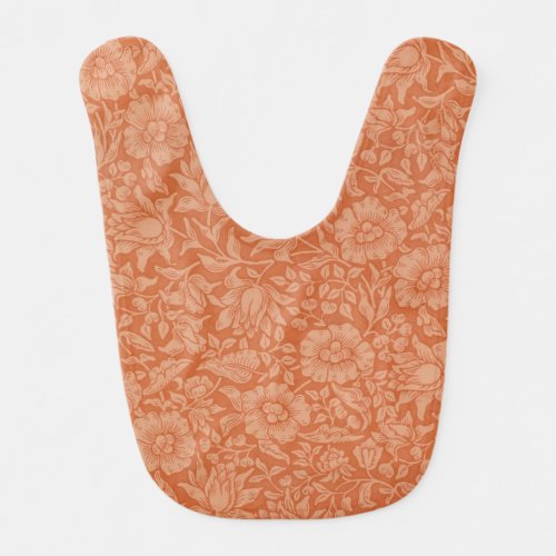 William Morris Mallow Floral Wallpaper Design Baby Bib