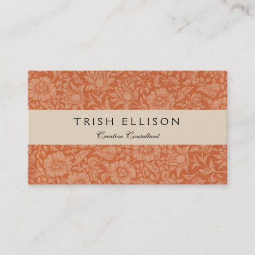 William Morris Mallow Floral Wallpaper Design Business Card