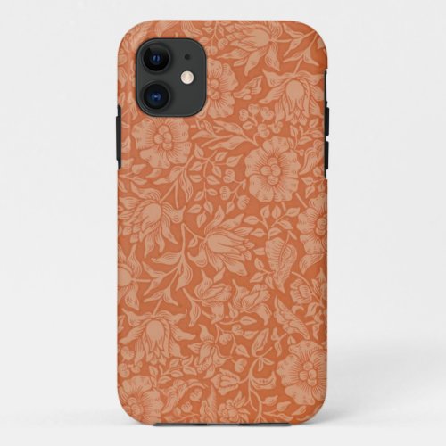 William Morris Mallow Floral Wallpaper Design iPhone 11 Case
