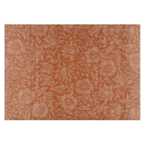 William Morris Mallow Floral Wallpaper Design Cutting Board