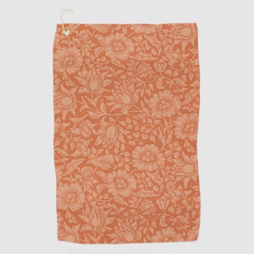William Morris Mallow Floral Wallpaper Design Golf Towel