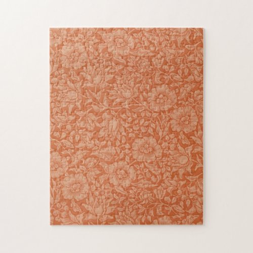 William Morris Mallow Floral Wallpaper Design Jigsaw Puzzle