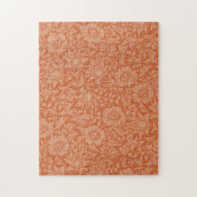 William Morris Mallow Floral Wallpaper Design Jigsaw Puzzle (Vertical)