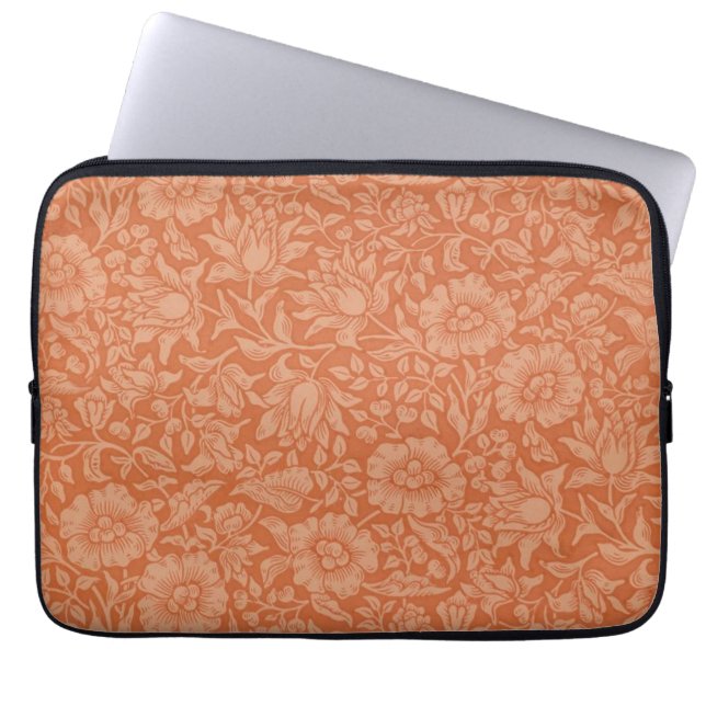 William Morris Mallow Floral Wallpaper Design Laptop Sleeve (Front)