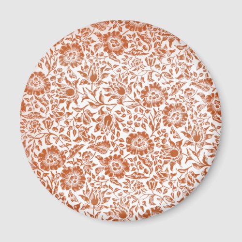 William Morris Mallow Floral Wallpaper Design Magnet