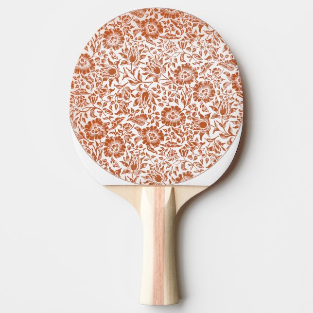 William Morris Mallow Floral Wallpaper Design Ping-Pong Paddle (Front)