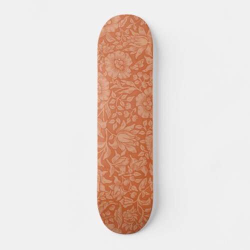 William Morris Mallow Floral Wallpaper Design Skateboard