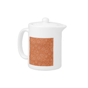 William Morris Mallow Floral Wallpaper Design Teapot