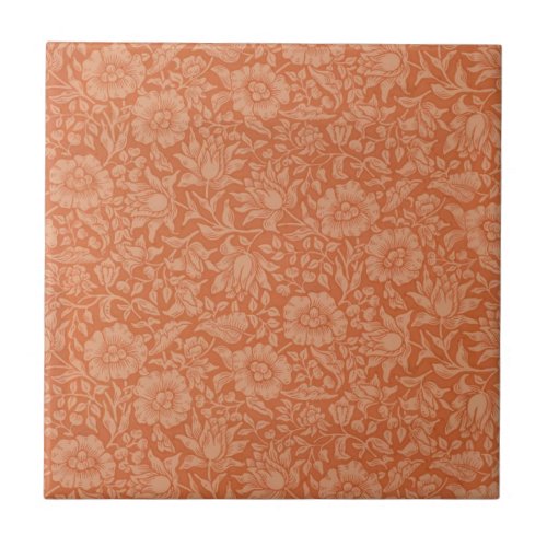 William Morris Mallow Floral Wallpaper Design Tile