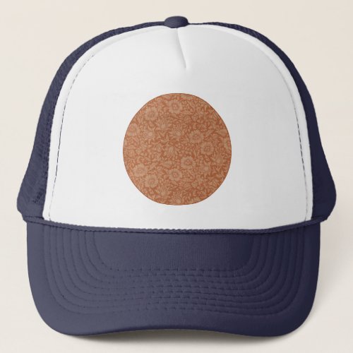 William Morris Mallow Floral Wallpaper Design Trucker Hat