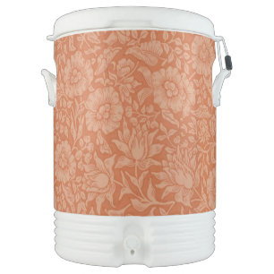 William Morris Mallow Pattern: Terracotta Floral Cooler