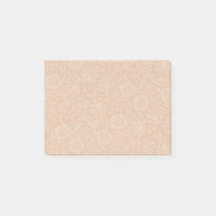 William Morris Mallow Pattern: Terracotta Floral Post-it Notes